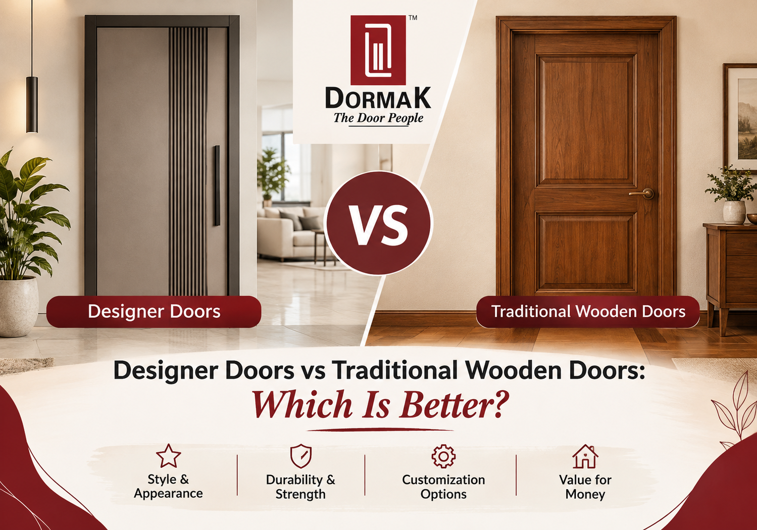 Designer Doors vs Traditional Wooden Doors: Which Is Better?